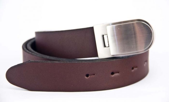 30mm Black or Brown mens leather belt