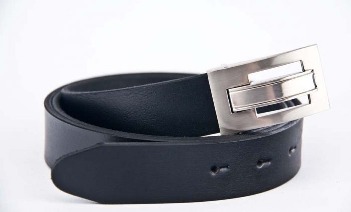 30mm Men's leather black or brown belt