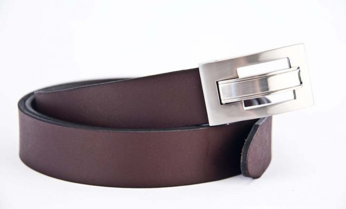 30mm Men's leather black or brown belt - Image 2