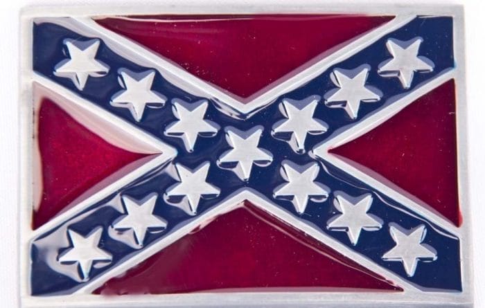 Confederate cross belt buckle BK3647