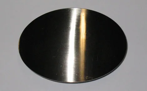 Plain oval pewter belt buckle BK4637