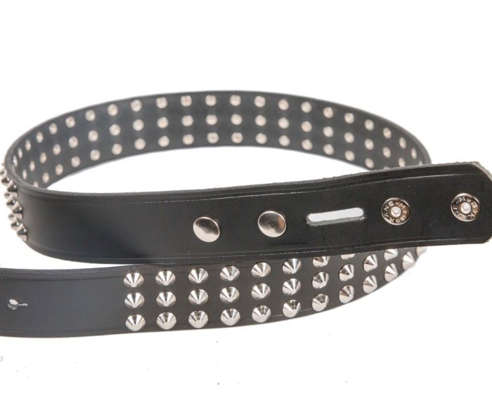 The Banger: Genuine leather studded belt STNOBCKL