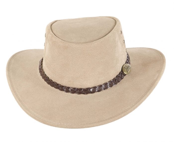 Sand beige Jacaru Australian outback leather hat - Image 4