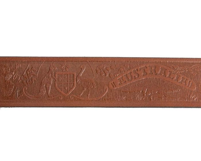 The Oz: Genuine leather Australian belt with buckle 40-AUST-COA - Image 4
