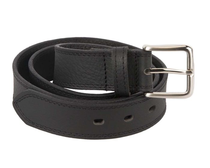 35mm genuine soft leather belt with buckle