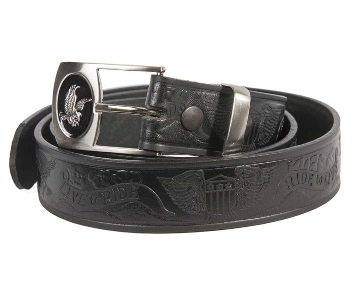 Bikers Genuine Leather Belt with Buckle - Image 3