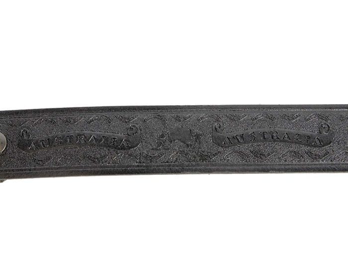 Genuine leather Australian belt with buckle 40-AUST-SCROLL - Image 3
